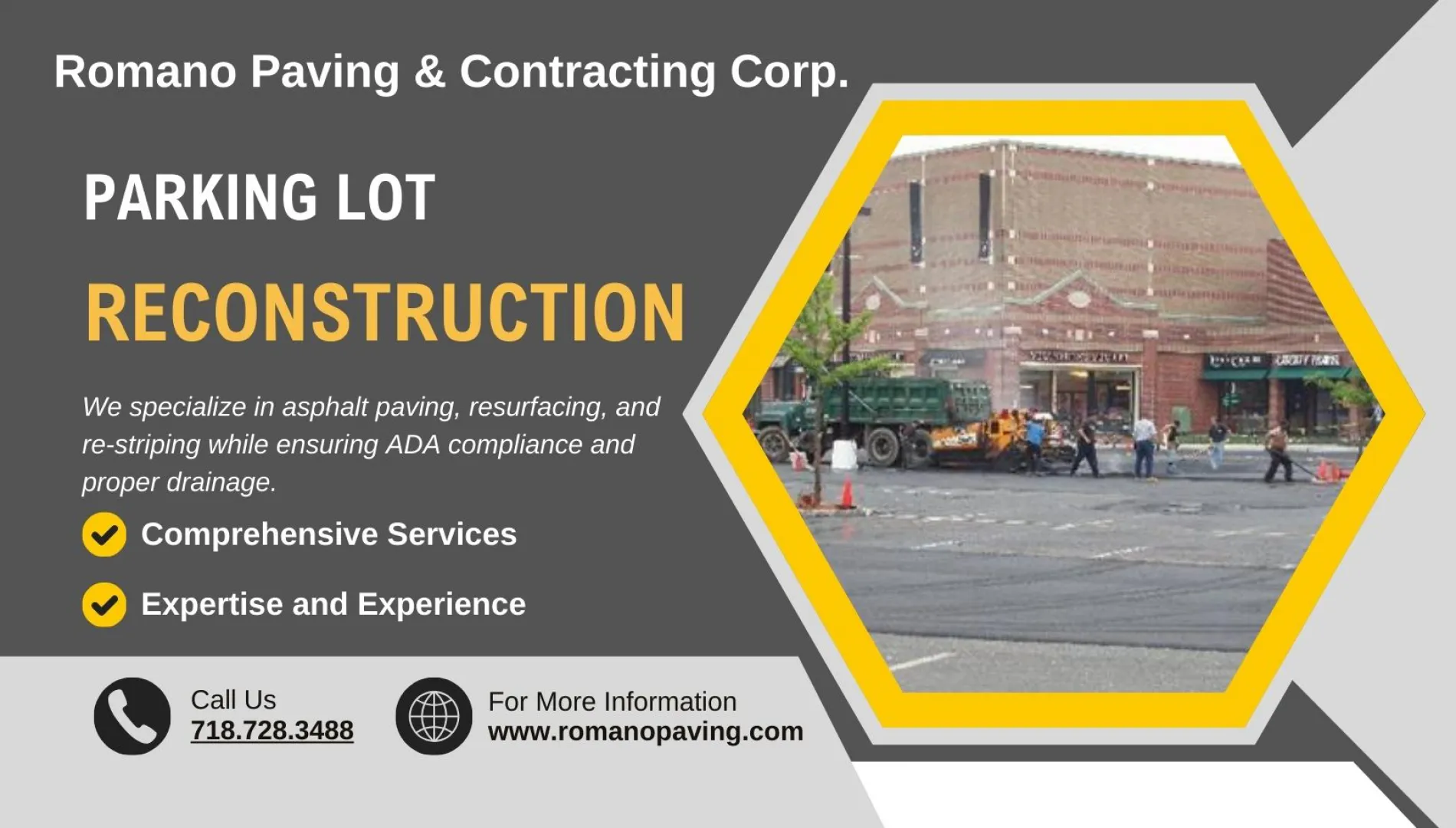 Parking Lot Paving Repair and Reconstruction Services